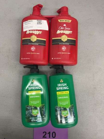 2PC BODY WASH LOT - OLD SPICE SWAGGER & IRISH SPRING