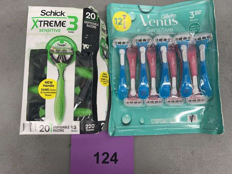 2PC RAZOR LOT - SCHICK XTREME3 & GILLETTE VENUS