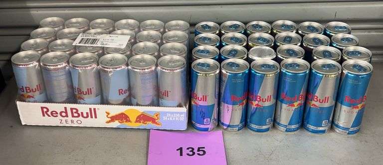 (2) CASES OF RED BULL ENERGY DRINKS