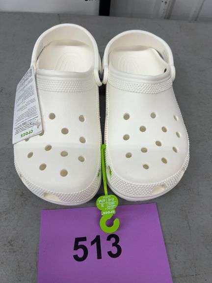 CROCS CLASSIC CLOGS - WHITE SIZE M8/W10