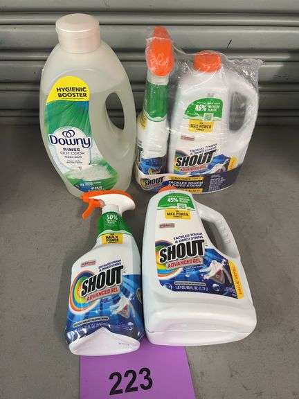 MISC LAUNDRY LOT - SHOUT & DOWNY RINSE