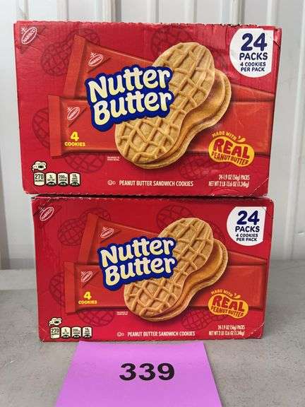 (2) BOXES OF NUTTER BUTTER SANDWICH COOKIES