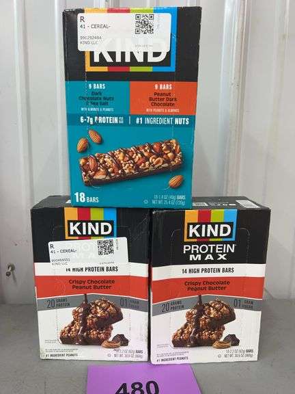 (3) BOXES OF KIND BARS