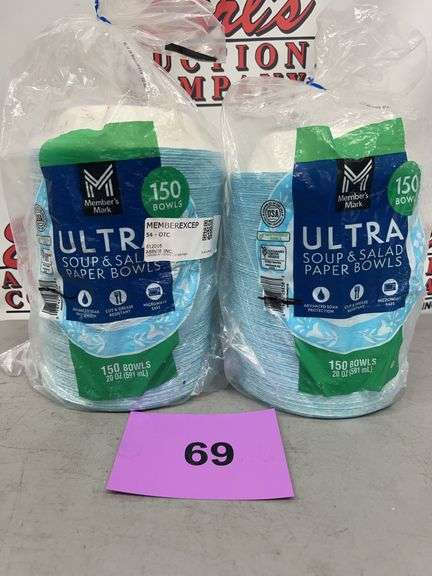 (2) PACKS OF ULTRA SOUP & SALAD PAPER BOWLS