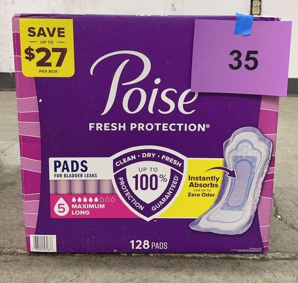 BOX OF POISE FRESH PROTECTION PADS