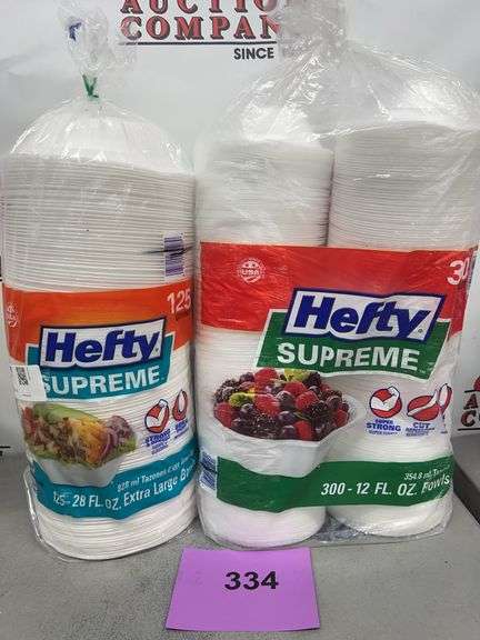 (2) PACKS OF HEFTY BOWLS