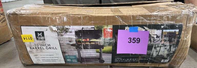 35IN BARREL GRILL IN BOX