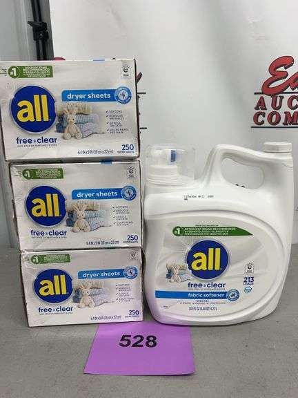 4PC ALL LAUNDRY LOT - SOFTENER & SHEETS