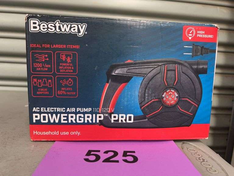 BESTWAY POWERGRIP PRO AC ELECTRIC AIR PUMP IN BOX