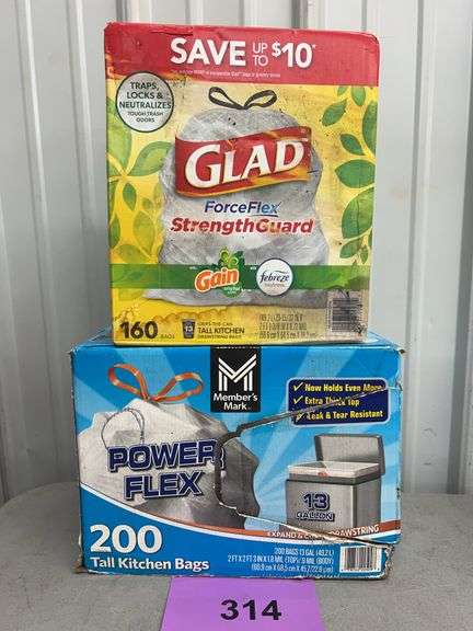 (2) BOXES OF TRASH BAGS