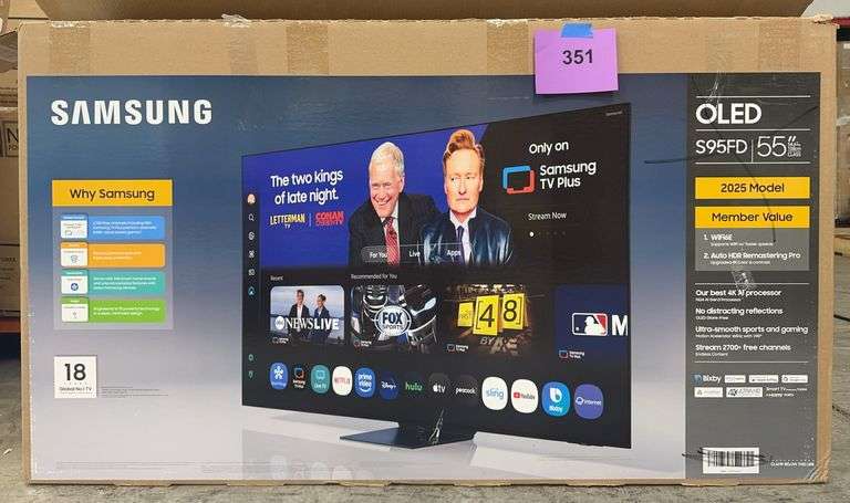 SAMSUNG 55" OLED 4K SMART TV IN BOX (NO ACCESSORIES)