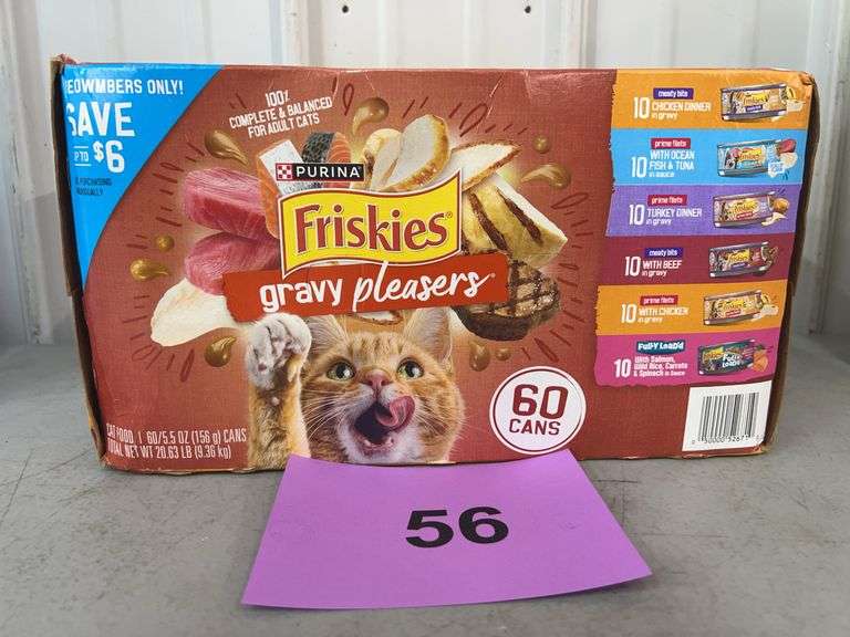 BOX OF PURINA FRISKIES GRAVY PLEASERS CAT FOOD