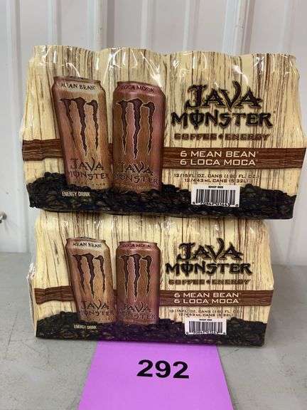 (2) JAVA MONSTER COFFEE + ENERGY