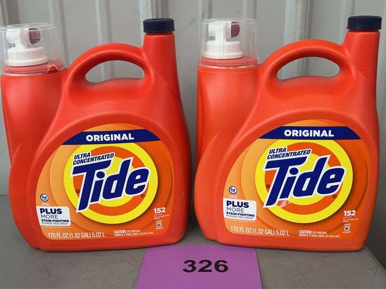 (2) JUGS OF TIDE ORIGINAL LIQUID DETERGENT