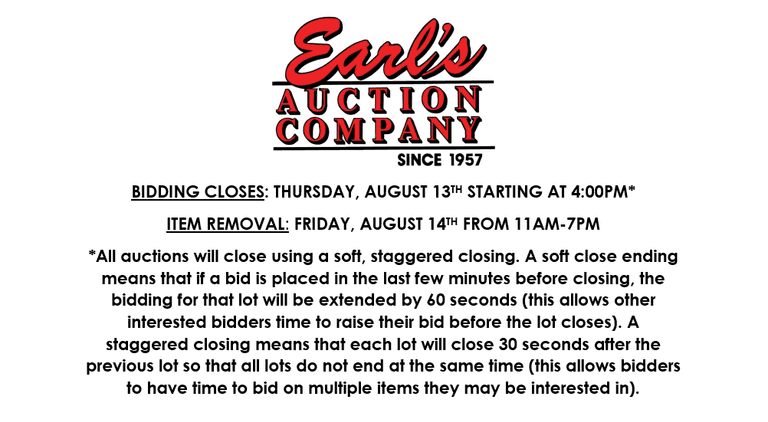 ENDS THURSDAY! ONLINE AUCTION 8/11-8/13 (PURPLE)