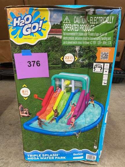H2O GO TRIPLE SPLASH MEGA WATER PARK IN BOX