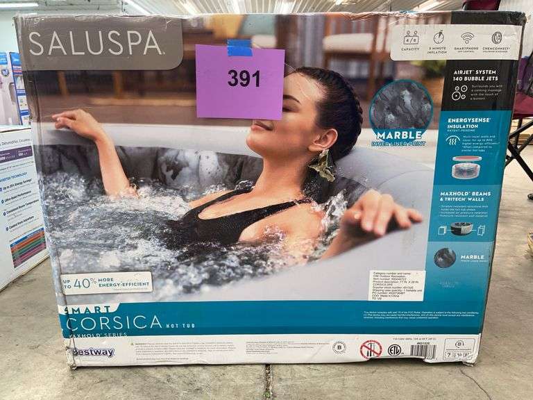 BESTWAY SALUSPA SMART CORSICA HOT TUB IN BOX