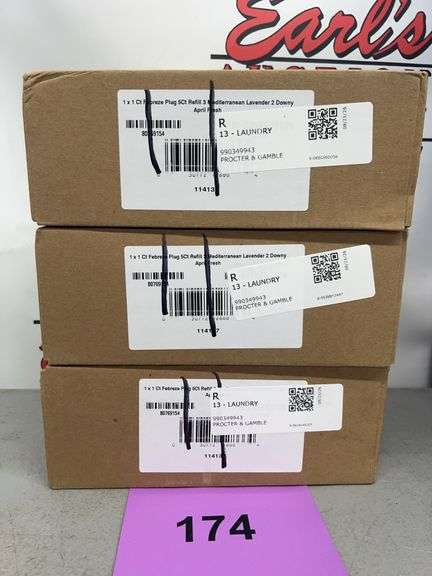 (3) BOXES OF FEBREZE PLUG REFILLS - ASSORTED