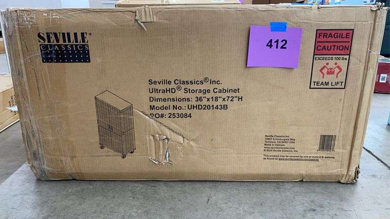 SEVILLE CLASSICS STORAGE CABINET IN BOX