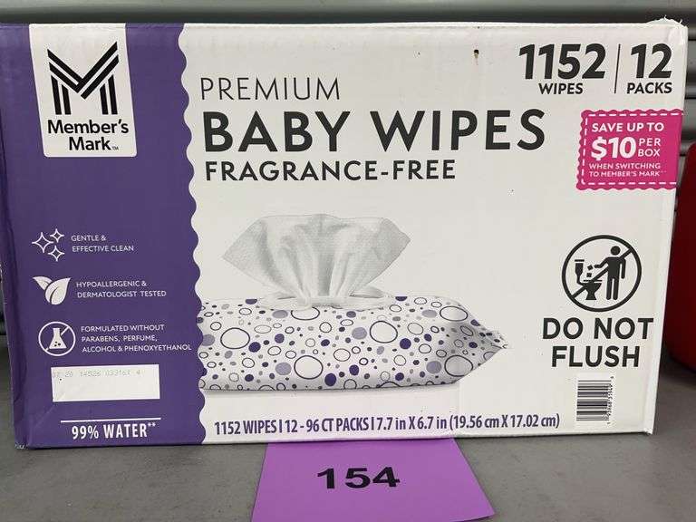 BOX OF PREMIUM BABY WIPES FRAGRANCE-FREE
