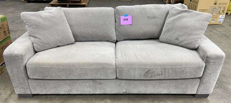 PRE OWNED HARRISON FABRIC SOFA - GREY