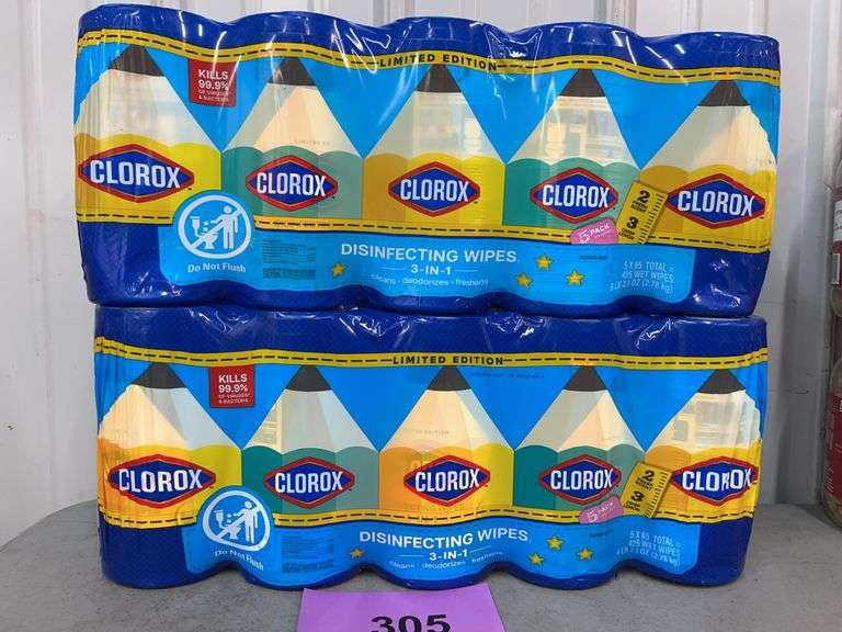 (2) CLOROX DISINFECTING WIPES 3-IN-1