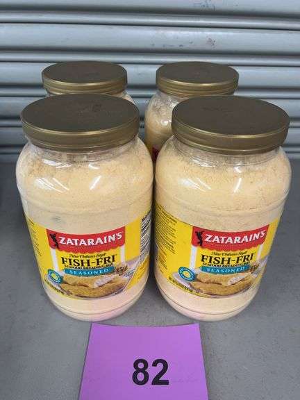 (4) JARS OF ZATARAINS FISH-FRI SEASONED BREADING MIX