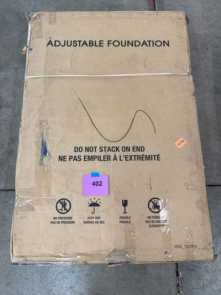 QUEEN SIZE ADJUSTABLE BED FOUNDATION IN BOX