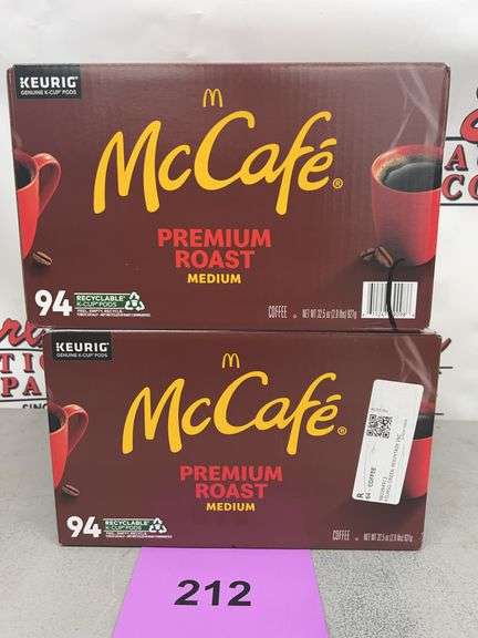 (2) BOXES OF MCCAFE PREMIUM ROAST K-CUP PODS