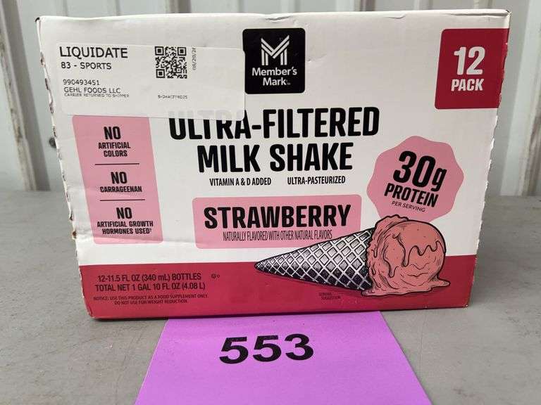 PACK OF ULTRA-FILTERED STRAWBERRY MILK SHAKES