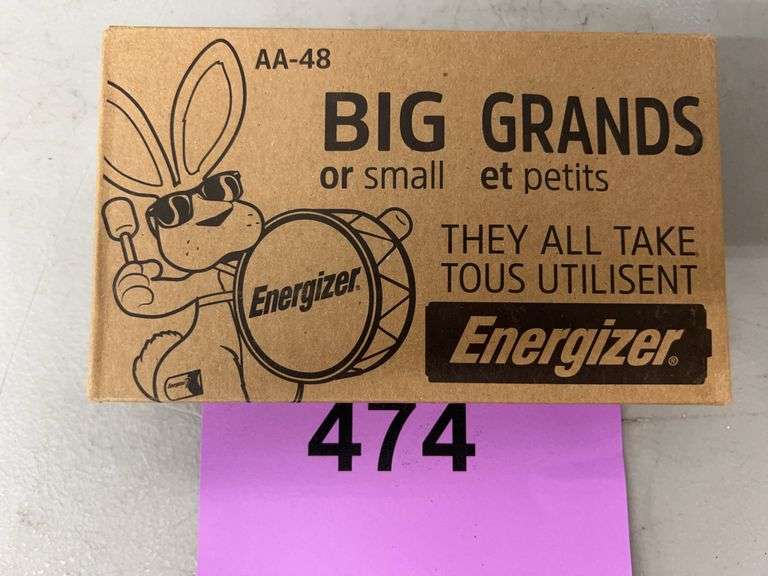 BOX OF ENERGIZER AA BATTERIES