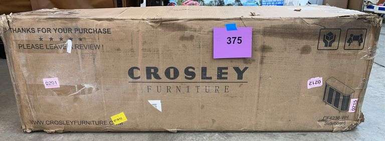 AS IS - CROSLEY SIDEBOARD IN BOX