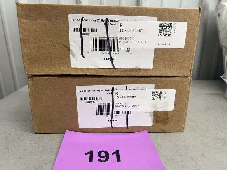 (2) BOXES OF FEBREZE PLUG REFILLS - ASSORTED SCENTS