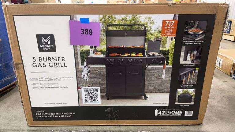5 BURNER GAS GRILL IN BOX