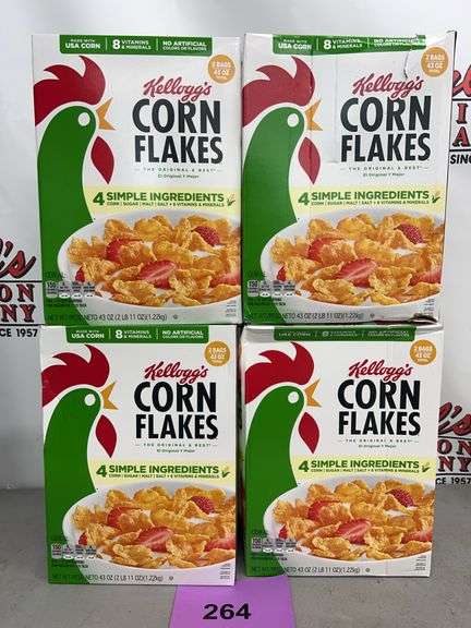 (4) BOXES OF KELLOGG'S CORN FLAKES