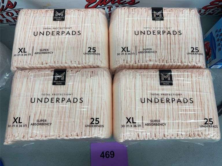 (4) PACKS OF TOTAL PROTECTION XL UNDERPADS 30 IN X 36 IN