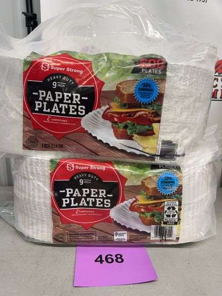 (2) PACKS OF SUPER STRONG 9 IN HEAVY DUTY PAPER PLATES