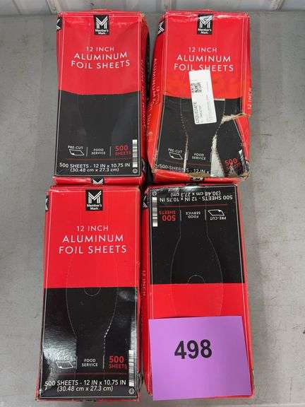 (4) BOXES OF 12 INCH ALUMINUM FOIL SHEETS