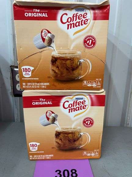 (2) COFFEE MATE ORIGINAL LIQUID CREAMERS