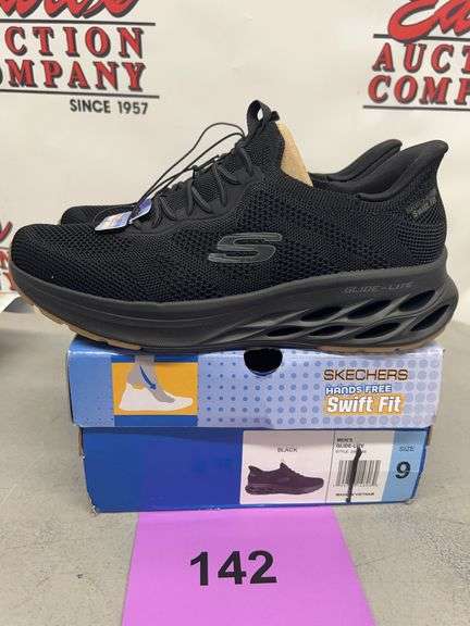 SKECHERS GLIDE-LITE MENS SHOES SIZE 9 - BLACK