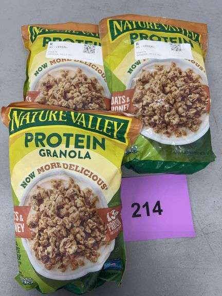(3) BAGS OF NATURE VALLEY PROTEIN GRANOLA OATS & HONEY
