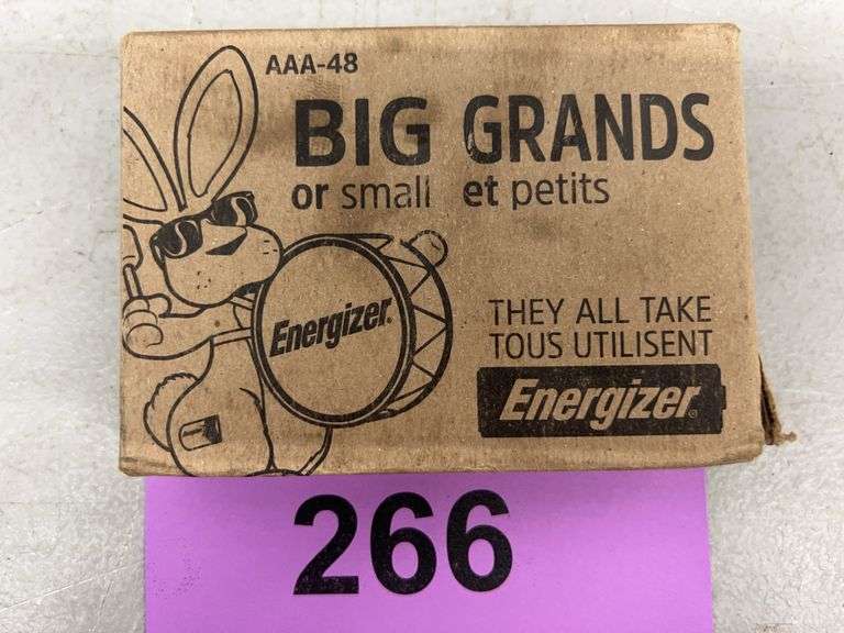 BOX OF ENERGIZER AAA BATTERIES