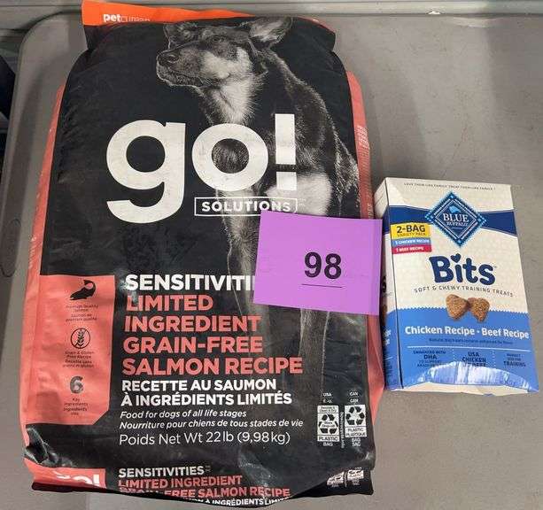 2PC DOG LOT - FOOD & TREATS
