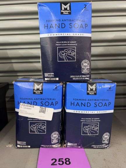 (3) PACKS OF FOAMING ANTIBACTERIAL HAND SOAP REFILLS