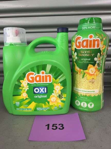 2PC GAIN LOT - DETERGENT & ORIGINAL SCENT BOOSTER