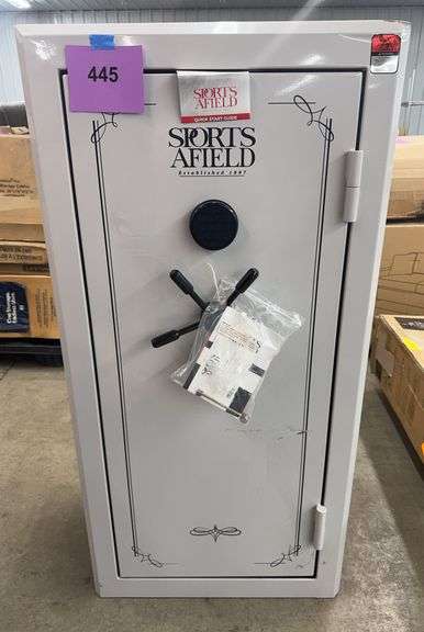 SPORTS AFIELD 32 GUN FIRE & SECURITY SAFE - GREY