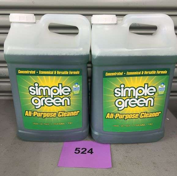 (2) 2.5GAL JUGS OF SIMPLE GREEN ALL PURPOSE CLEANER