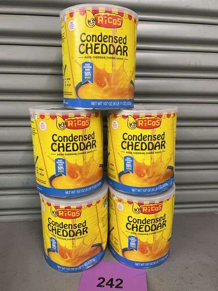 (5) RICO'S CONDENSED CHEDDAR CHEESE SAUCE