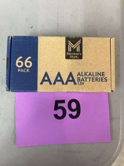 BOX OF AAA ALKALINE BATTERIES