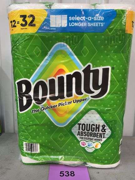 PACK OF BOUNTY SELECT-A-SIZE PAPER TOWELS